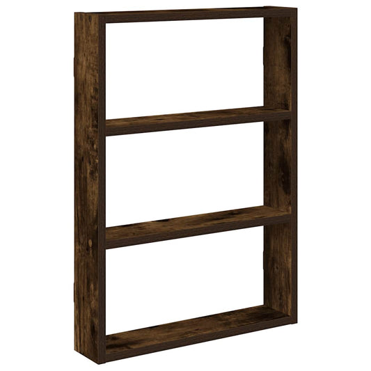 Wall Shelf Smoked Oak 43x9x60 cm Engineered Wood Wall Shelf Smoked Oak 43x9x60 cm Engineered Wood