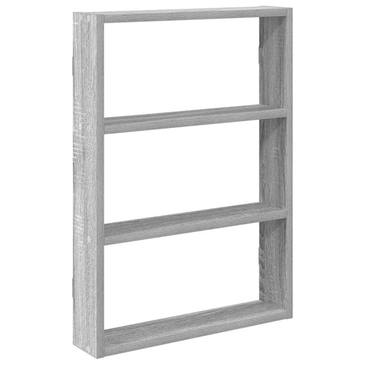 Wall Shelf Grey Sonoma 43x9x60 cm Engineered Wood Wall Shelf Grey Sonoma 43x9x60 cm Engineered Wood