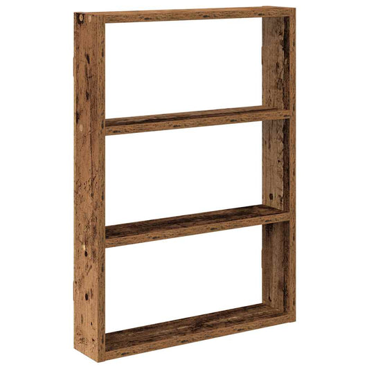 Wall Shelf Old Wood 43x9x60 cm Engineered Wood Wall Shelf Old Wood 43x9x60 cm Engineered Wood