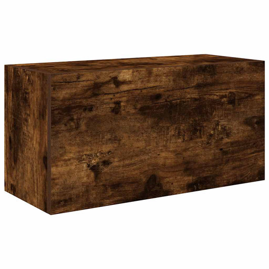 Bathroom Wall Cabinet Smoked Oak 60x25x30 cm Engineered Wood Bathroom Wall Cabinet Smoked Oak 60x25x30 cm Engineered Wood