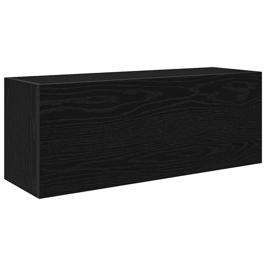 Bathroom Wall Cabinet Black 80x25x30 cm Engineered Wood Bathroom Wall Cabinet Black 80x25x30 cm Engineered Wood