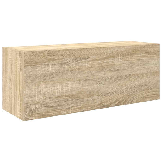 Bathroom Wall Cabinet Sonoma Oak 80x25x30 cm Engineered Wood Bathroom Wall Cabinet Sonoma Oak 80x25x30 cm Engineered Wood
