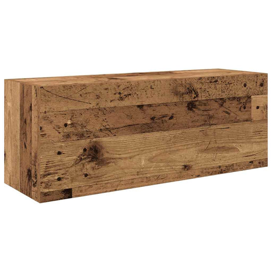 Bathroom Wall Cabinet Old Wood 80x25x30 cm Engineered Wood Bathroom Wall Cabinet Old Wood 80x25x30 cm Engineered Wood