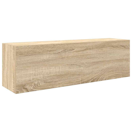 Bathroom Wall Cabinet Sonoma Oak 100x25x30 cm Engineered Wood Bathroom Wall Cabinet Sonoma Oak 100x25x30 cm Engineered Wood
