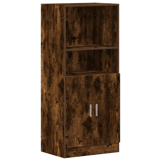 Kitchen Cabinet Smoked Oak 57x41,5x131,5 cm Engineered Wood Kitchen Cabinet Smoked Oak 57x41,5x131,5 cm Engineered Wood