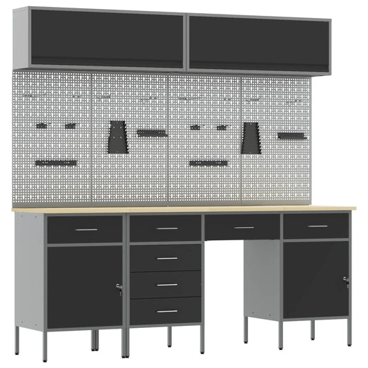 Work Cabinet Set with Drawer with Storage Manual 10 pcs Black Work Cabinet Set with Drawer with Storage Manual 10 pcs Black
