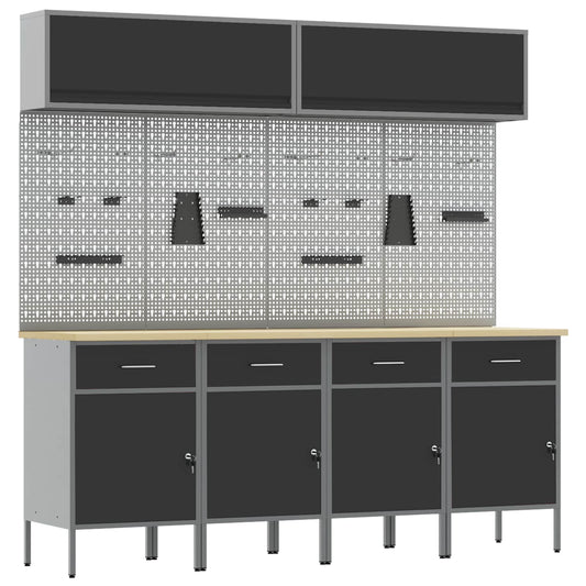 Work Cabinet Set with Drawer with Storage Manual 10 pcs Black Work Cabinet Set with Drawer with Storage Manual 10 pcs Black