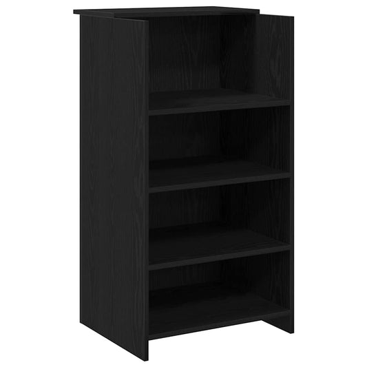 Reception Desk Black 55x50x103.5 cm Engineered Wood Reception Desk Black 55x50x103.5 cm Engineered Wood