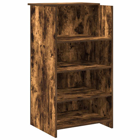 Reception Desk Smoked Oak 55x50x103,5 cm Engineered Wood Reception Desk Smoked Oak 55x50x103,5 cm Engineered Wood