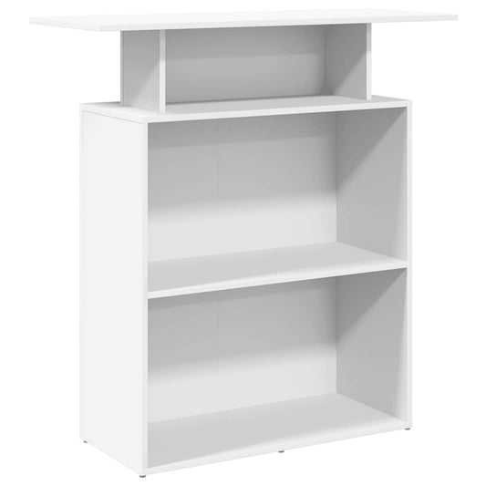 Reception Desk White 100x40x104 cm Engineered Wood Reception Desk White 100x40x104 cm Engineered Wood