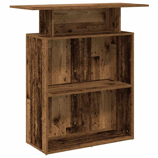 Reception Desk Old Wood 100x40x104 cm Engineered Wood Reception Desk Old Wood 100x40x104 cm Engineered Wood