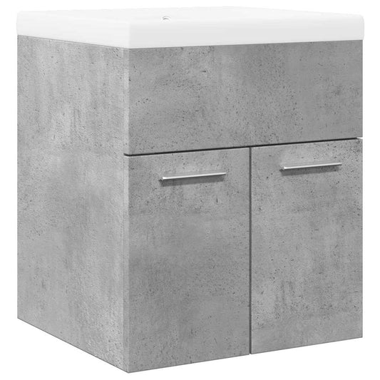 2 Piece Bathroom Furniture Set Concrete Grey Engineered Wood 2 Piece Bathroom Furniture Set Concrete Grey Engineered Wood