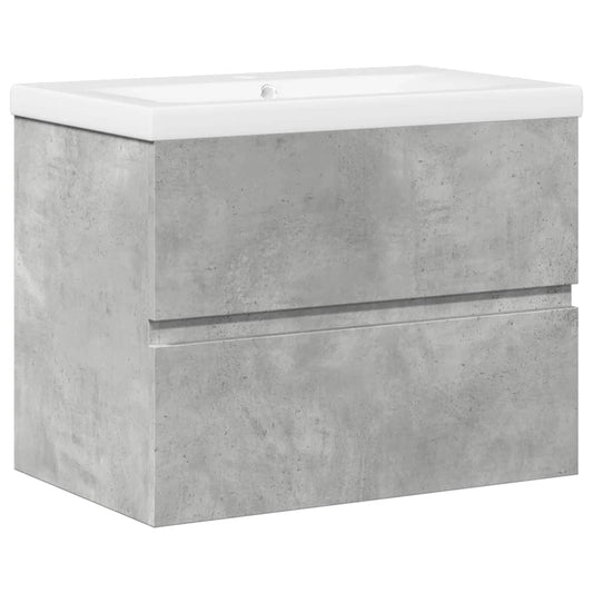 2 Piece Bathroom Furniture Set Concrete Grey Engineered Wood 2 Piece Bathroom Furniture Set Concrete Grey Engineered Wood