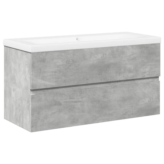 2 Piece Bathroom Furniture Set Concrete Grey Engineered Wood 2 Piece Bathroom Furniture Set Concrete Grey Engineered Wood