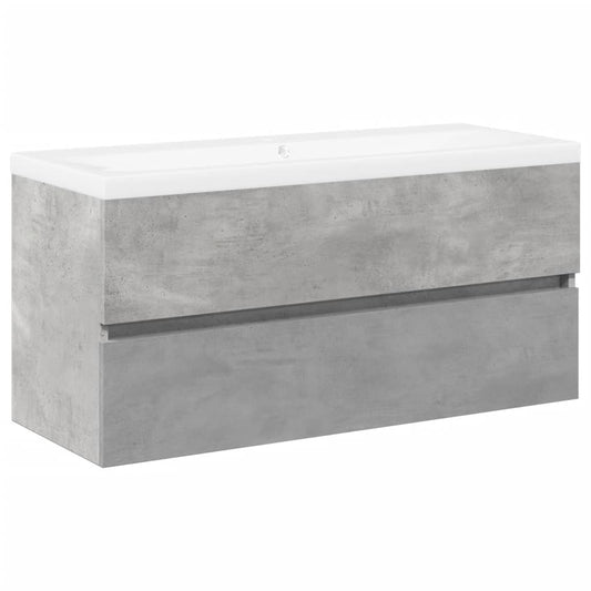 2 Piece Bathroom Furniture Set Concrete Grey Engineered Wood 2 Piece Bathroom Furniture Set Concrete Grey Engineered Wood