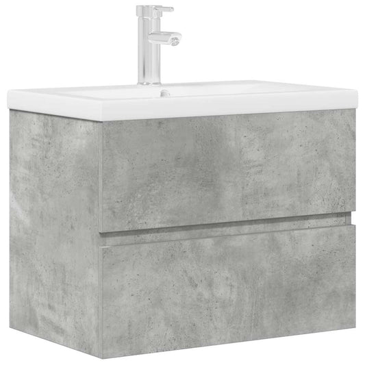 2 Piece Bathroom Furniture Set Concrete Grey Engineered Wood 2 Piece Bathroom Furniture Set Concrete Grey Engineered Wood