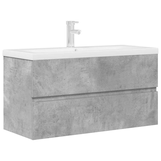 2 Piece Bathroom Furniture Set Concrete Grey Engineered Wood 2 Piece Bathroom Furniture Set Concrete Grey Engineered Wood