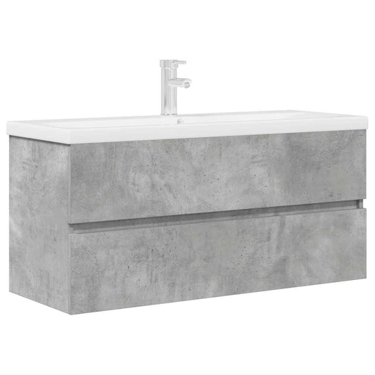 2 Piece Bathroom Furniture Set Concrete Grey Engineered Wood 2 Piece Bathroom Furniture Set Concrete Grey Engineered Wood