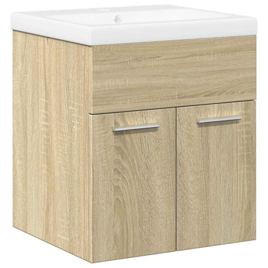 2 Piece Bathroom Furniture Set Sonoma Oak Engineered Wood 2 Piece Bathroom Furniture Set Sonoma Oak Engineered Wood