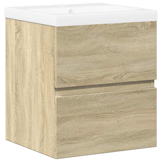 2 Piece Bathroom Furniture Set Sonoma Oak Engineered Wood 2 Piece Bathroom Furniture Set Sonoma Oak Engineered Wood