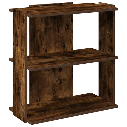 Bookcase 3-Tier Smoked Oak 60x30x60 cm Engineered Wood Bookcase 3-Tier Smoked Oak 60x30x60 cm Engineered Wood