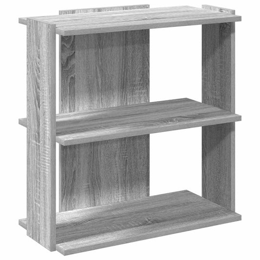 Bookcase 3-Tier Grey Sonoma 60x30x60 cm Engineered Wood Bookcase 3-Tier Grey Sonoma 60x30x60 cm Engineered Wood