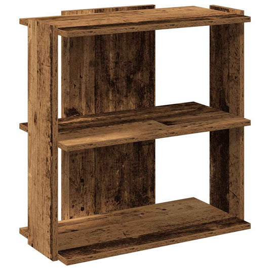 Bookcase 3-Tier Old Wood 60x30x60 cm Engineered Wood Bookcase 3-Tier Old Wood 60x30x60 cm Engineered Wood