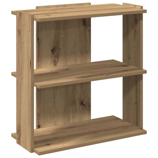 Bookcase 3-Tier Artisan Oak 60x30x60 cm Engineered Wood Bookcase 3-Tier Artisan Oak 60x30x60 cm Engineered Wood