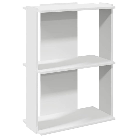 Bookcase 3-Tier White 60x30x80 cm Engineered Wood Bookcase 3-Tier White 60x30x80 cm Engineered Wood