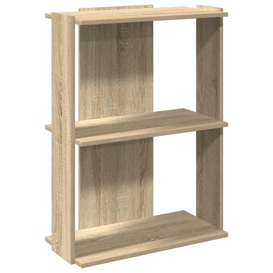 Bookcase 3-Tier Sonoma Oak 60x30x80 cm Engineered Wood Bookcase 3-Tier Sonoma Oak 60x30x80 cm Engineered Wood