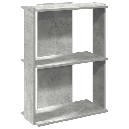 Bookcase 3-Tier Concrete Grey 60x30x80 cm Engineered Wood Bookcase 3-Tier Concrete Grey 60x30x80 cm Engineered Wood