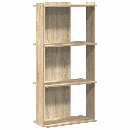 Bookcase 3-Tier Sonoma Oak 60x30x120 cm Engineered Wood Bookcase 3-Tier Sonoma Oak 60x30x120 cm Engineered Wood