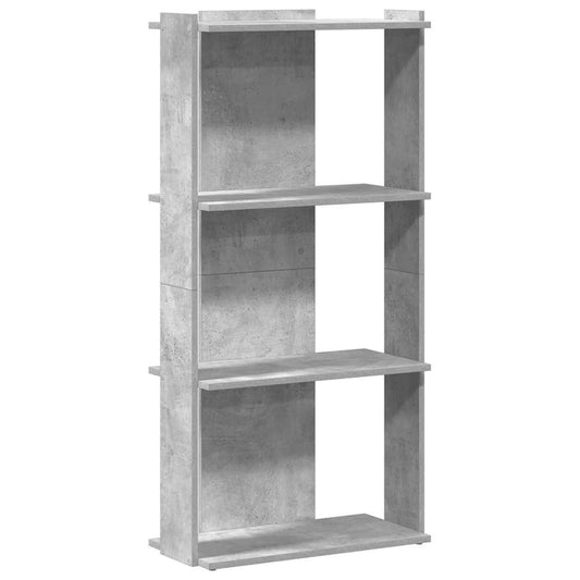 Bookcase 3-Tier Concrete Grey 60x30x120 cm Engineered Wood Bookcase 3-Tier Concrete Grey 60x30x120 cm Engineered Wood