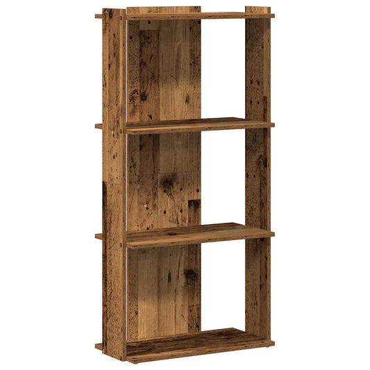 Bookcase 3-Tier Old Wood 60x30x120 cm Engineered Wood Bookcase 3-Tier Old Wood 60x30x120 cm Engineered Wood