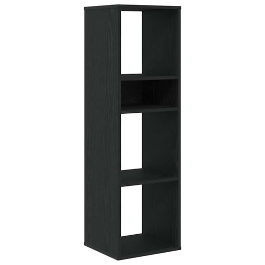 Book Cabinet Black 34x31x112 cm Engineered Wood Book Cabinet Black 34x31x112 cm Engineered Wood