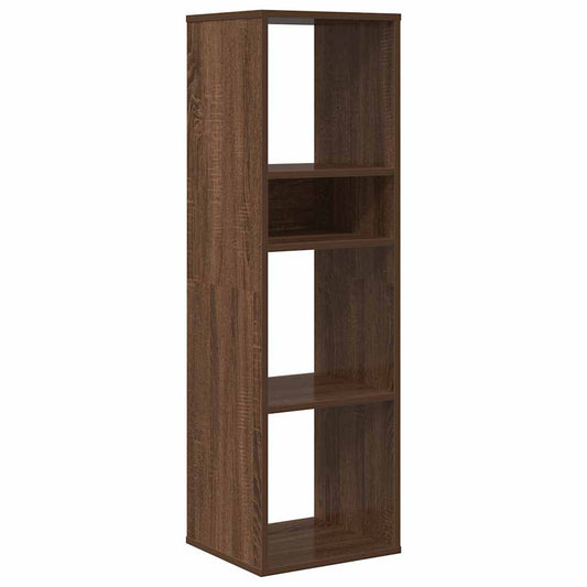 Book Cabinet Brown Oak 34x31x112 cm Engineered Wood Book Cabinet Brown Oak 34x31x112 cm Engineered Wood