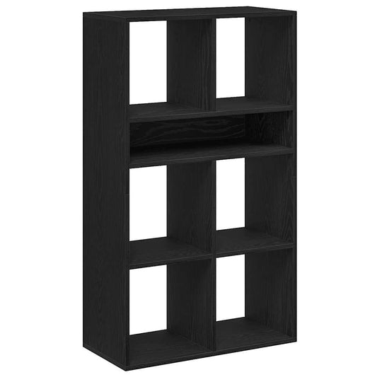 Book Cabinet Black 66x31x112 cm Engineered Wood Book Cabinet Black 66x31x112 cm Engineered Wood