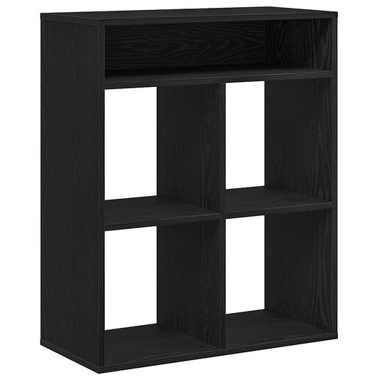 Book Cabinet Black 66x31x80 cm Engineered Wood Book Cabinet Black 66x31x80 cm Engineered Wood