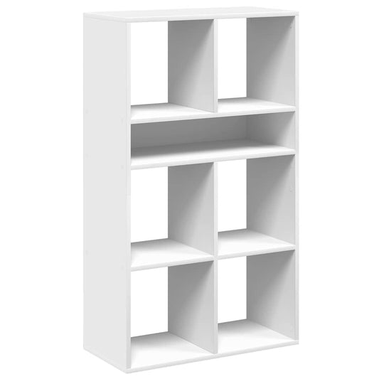 Book Cabinet White 66x31x112 cm Engineered Wood Book Cabinet White 66x31x112 cm Engineered Wood