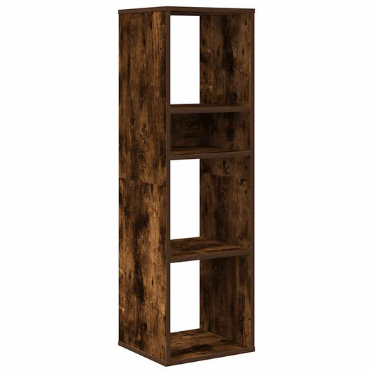Book Cabinet Smoked Oak 34x31x112 cm Engineered Wood Book Cabinet Smoked Oak 34x31x112 cm Engineered Wood