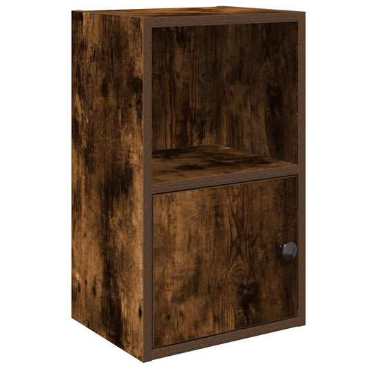 Bookcase Smoked Oak 31x24x52 cm Engineered Wood Bookcase Smoked Oak 31x24x52 cm Engineered Wood