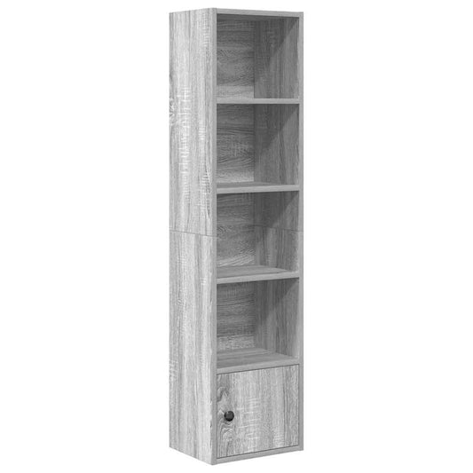 Bookcase Grey Sonoma 31x24x127 cm Engineered Wood Bookcase Grey Sonoma 31x24x127 cm Engineered Wood