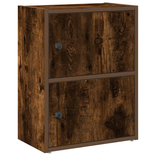 Bookcase Smoked Oak 40x24x52 cm Engineered Wood Bookcase Smoked Oak 40x24x52 cm Engineered Wood