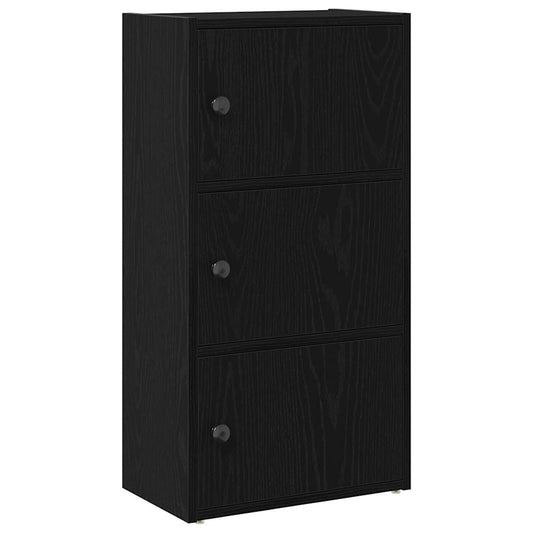 Bookcase Black Oak 40x24x77 cm Engineered Wood Bookcase Black Oak 40x24x77 cm Engineered Wood