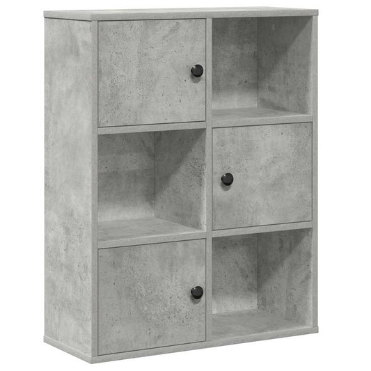 Bookcase Concrete Grey 60x24x76.5 cm Engineered Wood Bookcase Concrete Grey 60x24x76.5 cm Engineered Wood