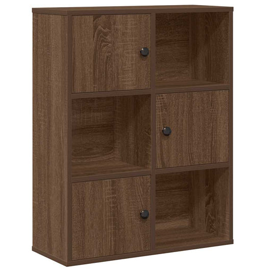 Bookcase Brown Oak 60x24x76.5 cm Engineered Wood Bookcase Brown Oak 60x24x76.5 cm Engineered Wood