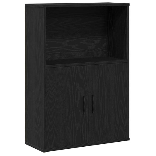 Bookcase Black Oak 60x24x85 cm Engineered Wood Bookcase Black Oak 60x24x85 cm Engineered Wood