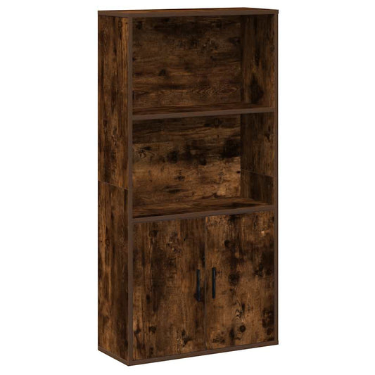 Bookcase Smoked Oak 60x24x120 cm Engineered Wood Bookcase Smoked Oak 60x24x120 cm Engineered Wood