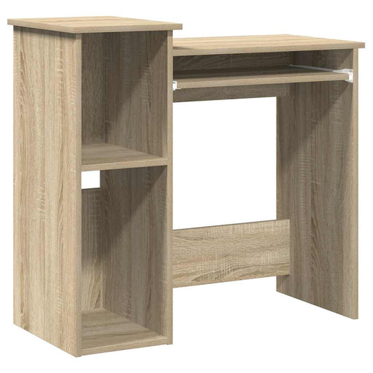 Desk with Shelves Sonoma Oak 84x40x78 cm Engineered Wood Desk with Shelves Sonoma Oak 84x40x78 cm Engineered Wood