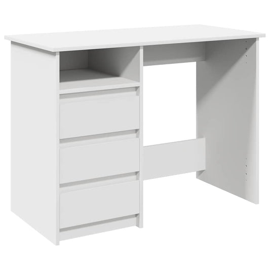 Desk White 102x50x75 cm Engineered Wood Desk White 102x50x75 cm Engineered Wood